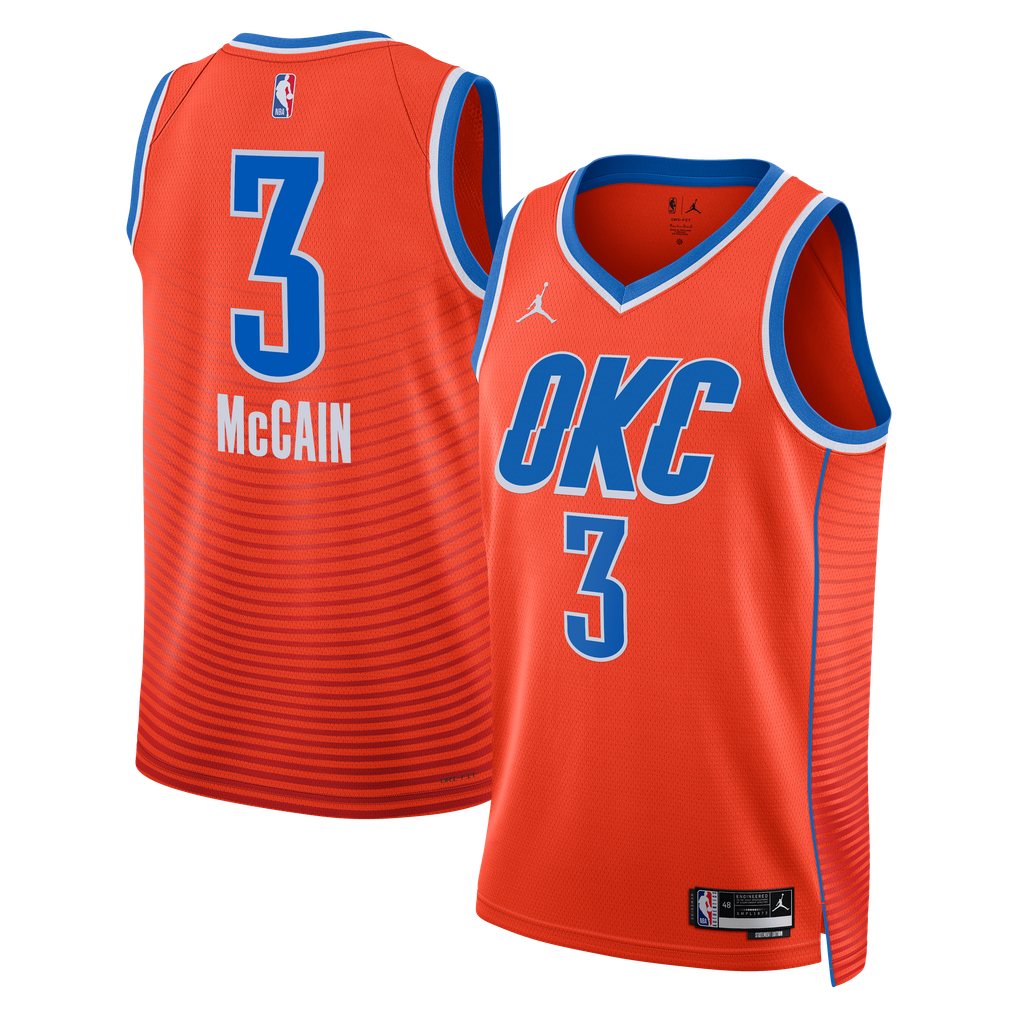 Jordan Brand Jared McCain #0 Philadelphia 76ers Red Statement Edition Swingman Jersey