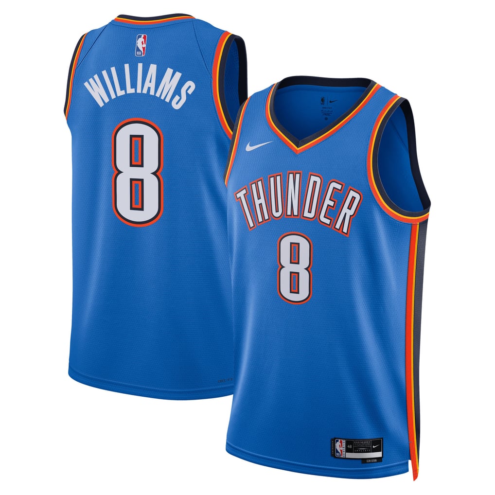 Nike Jalen Williams #8 Oklahoma City Thunder Blue Icon Edition Swingman Jersey