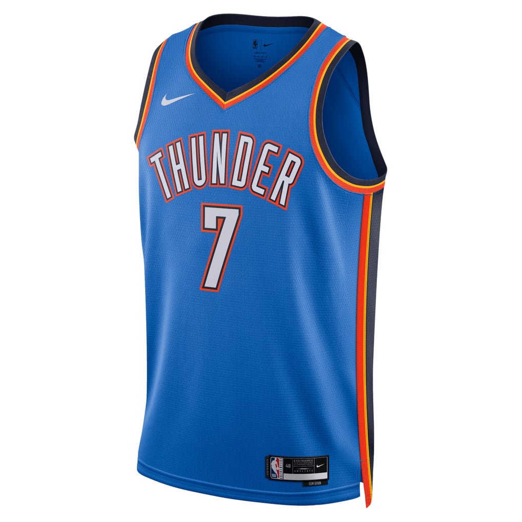 Nike Chet Holmgren #7 Oklahoma City Thunder Blue Icon Edition Swingman Jersey