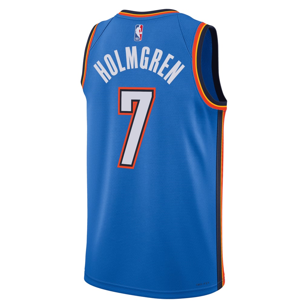Nike Chet Holmgren #7 Oklahoma City Thunder Blue Icon Edition Swingman Jersey