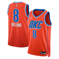 Nike Jalen Williams #8 Oklahoma City Thunder Orange Statement Edition Swingman Jersey