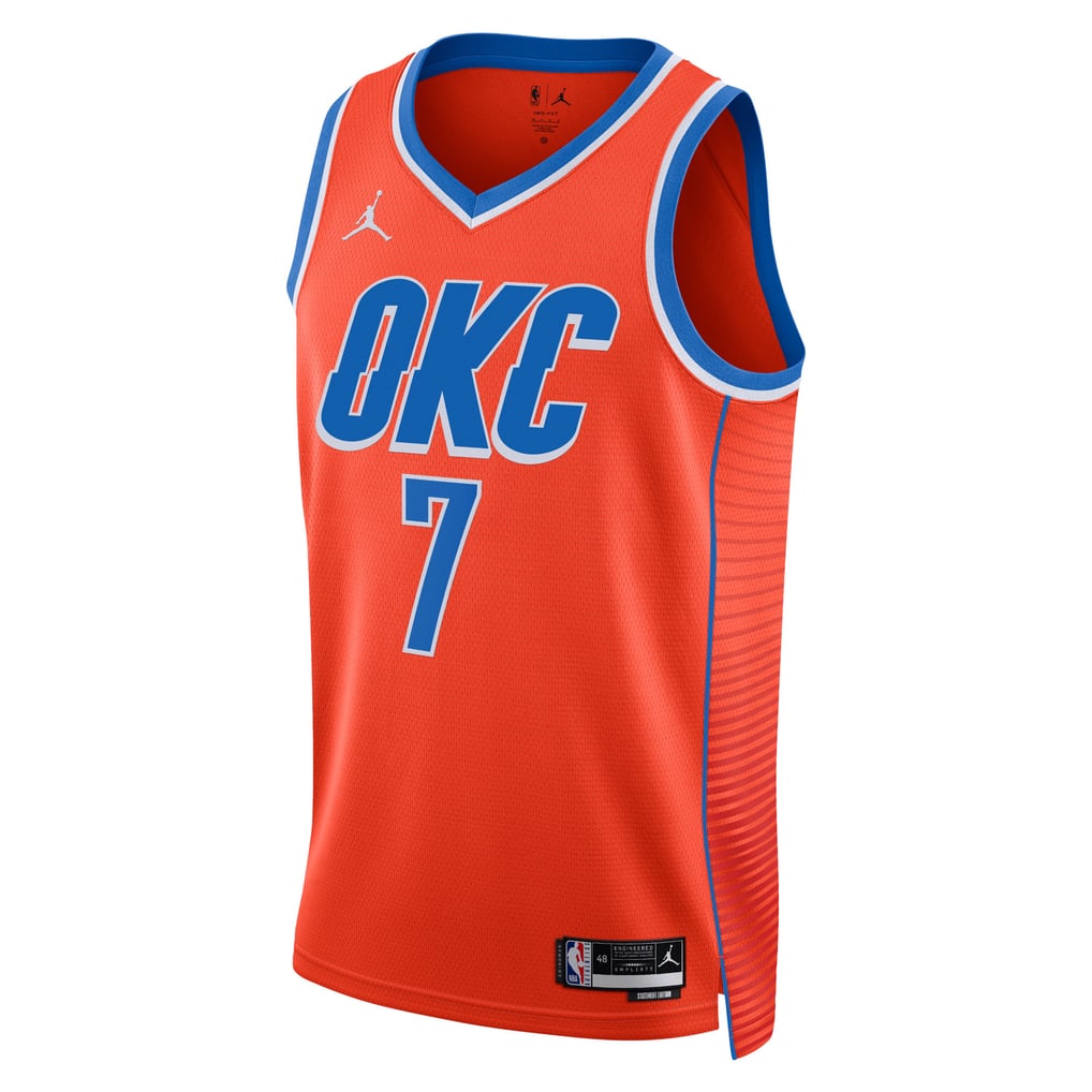 Jordan Brand Chet Holmgren #7 Oklahoma City Thunder Orange Statement Edition Swingman Jersey