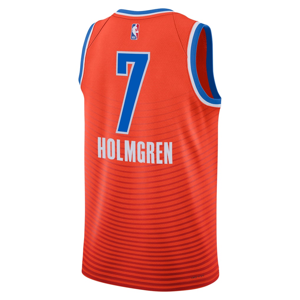 Jordan Brand Chet Holmgren #7 Oklahoma City Thunder Orange Statement Edition Swingman Jersey