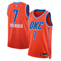 Jordan Brand Chet Holmgren #7 Oklahoma City Thunder Orange Statement Edition Swingman Jersey
