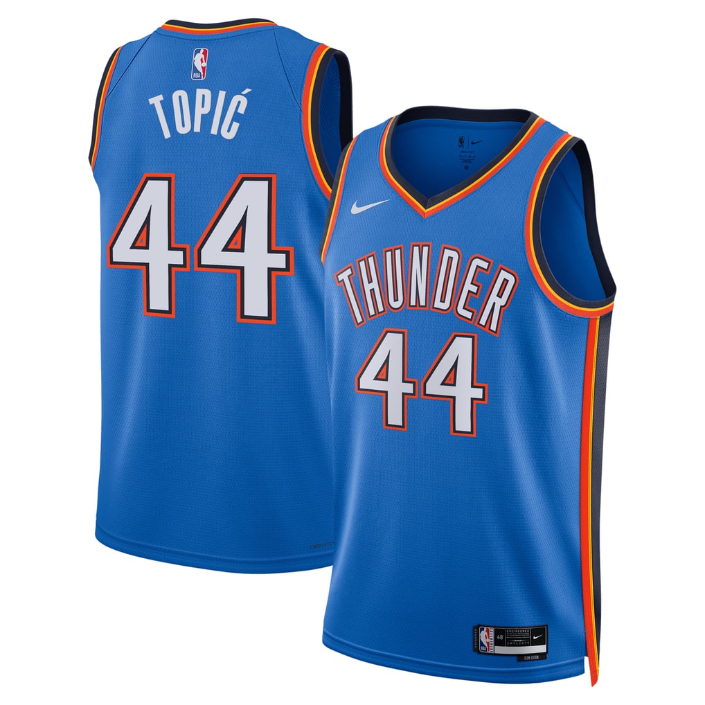 Nike Nikola Topić #44 Oklahoma City Thunder Blue Icon Edition Swingman Jersey
