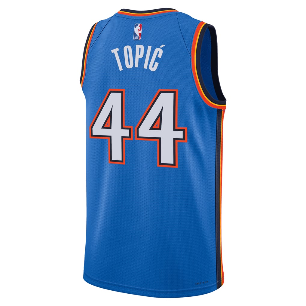 Nike Nikola Topić #44 Oklahoma City Thunder Blue Icon Edition Swingman Jersey