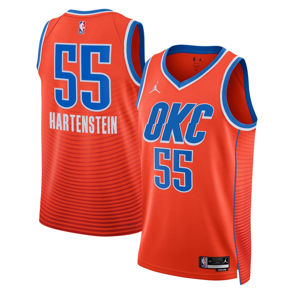 Nike Isaiah Hartenstein #55 Oklahoma City Thunder Orange Statement Edition Swingman Jersey