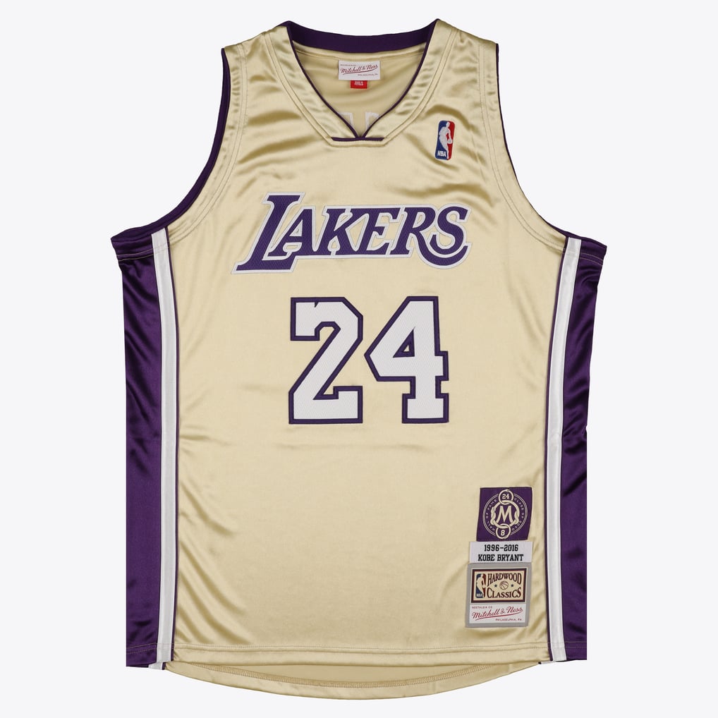 Mitchell & Ness Kobe Bryant #24 Los Angeles Lakers Retirement Edition Hardwood Classics Authentic Jersey