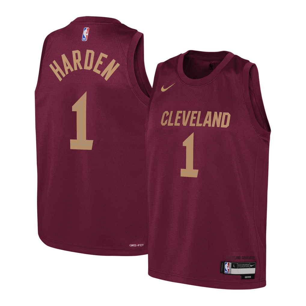 Nike James Harden #1 Cleveland Cavaliers Blue Icon Edition Swingman Jersey