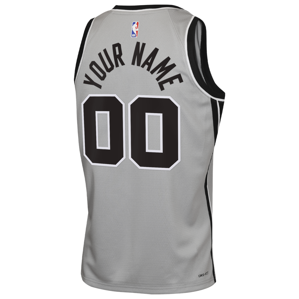 Jordan Brand San Antonio Spurs Custom Name & Number Gray Statement Edition Swingman Jersey