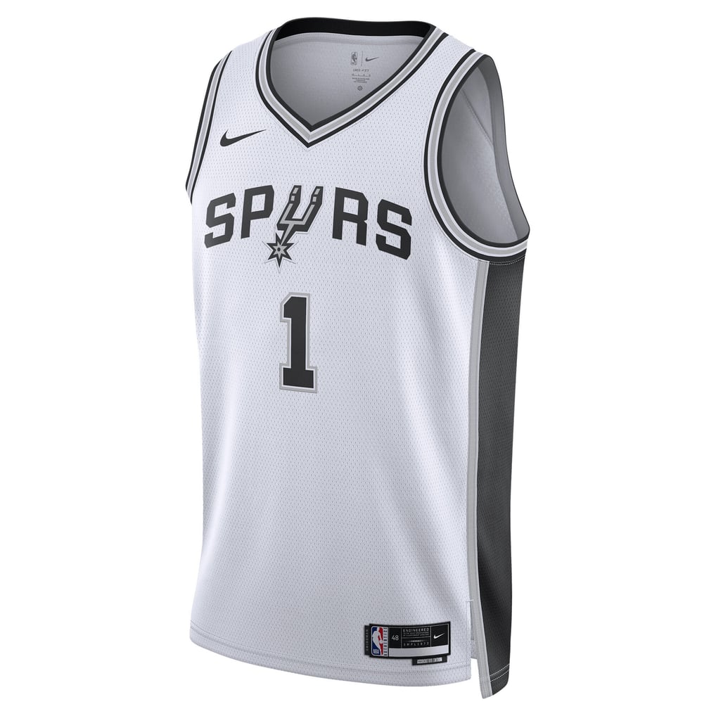 Nike Victor Wembanyama #1 San Antonio Spurs White Association Edition Swingman Jersey
