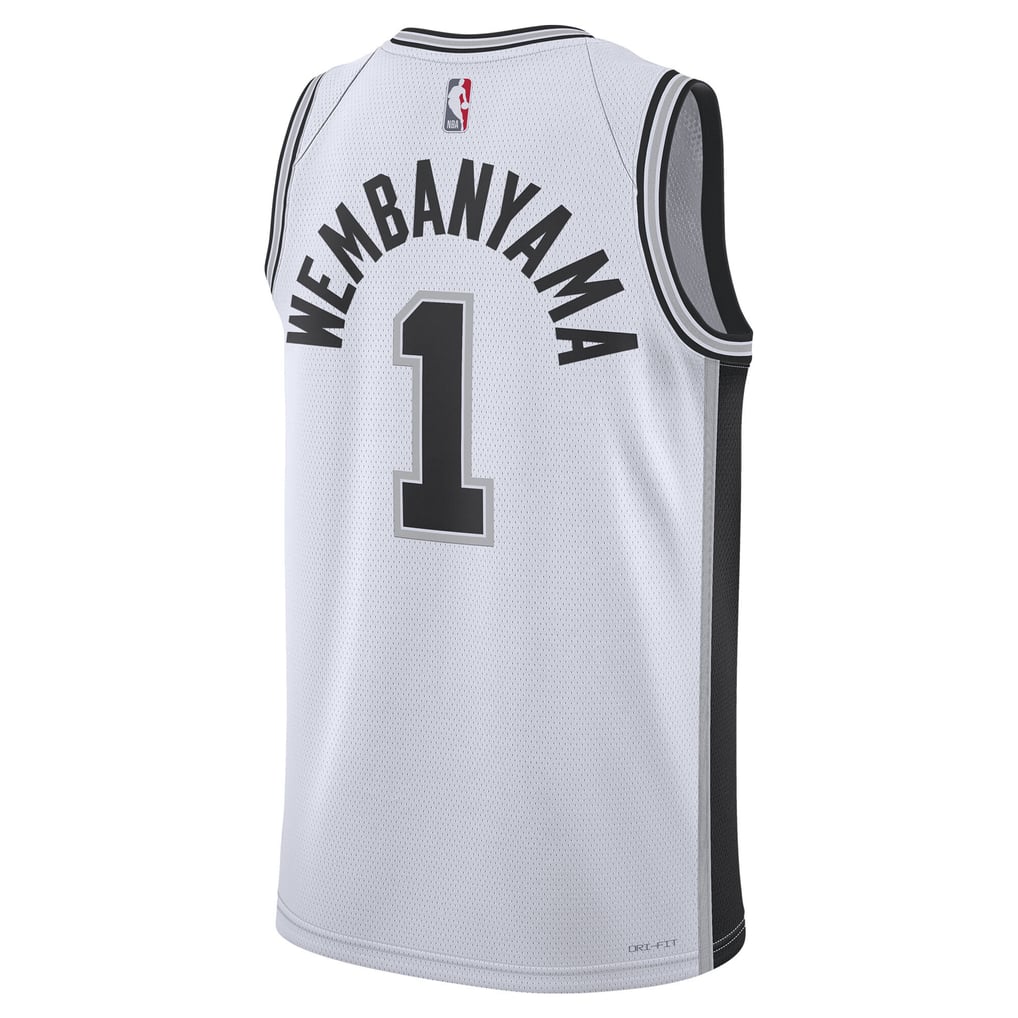 Nike Victor Wembanyama #1 San Antonio Spurs White Association Edition Swingman Jersey