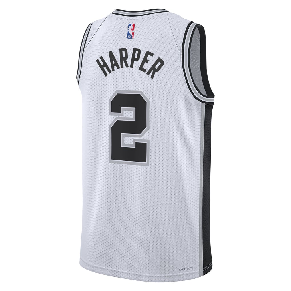 Nike Ron Harper Jr. #2 San Antonio Spurs White Association Edition Swingman Jersey