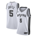 Nike Stephon Castle #5 San Antonio Spurs White Association Edition Swingman Jersey
