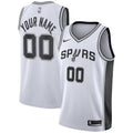Nike San Antonio Spurs Custom Name & Number White Association Edition Swingman Jersey