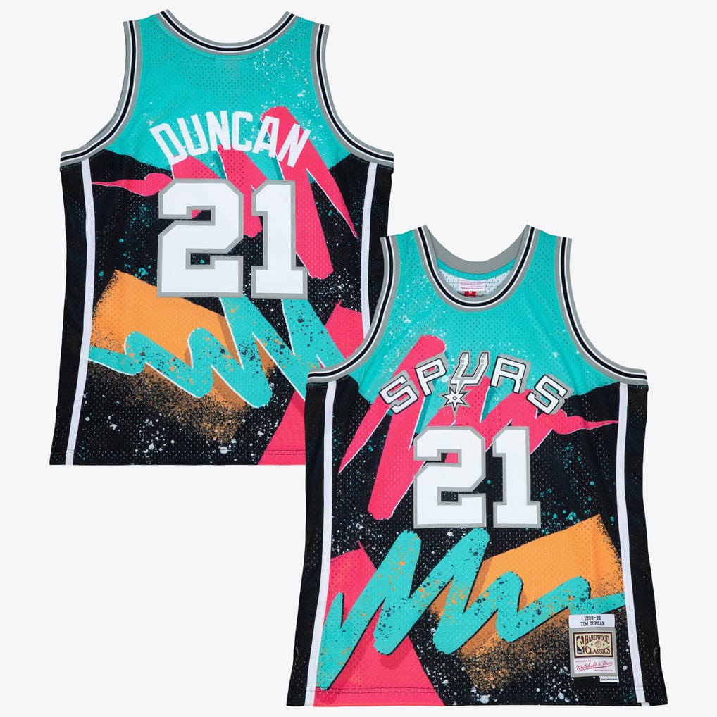 Mitchell & Ness Tim Duncan #21 San Antonio Spurs Hardwood Classics Swingman Jersey