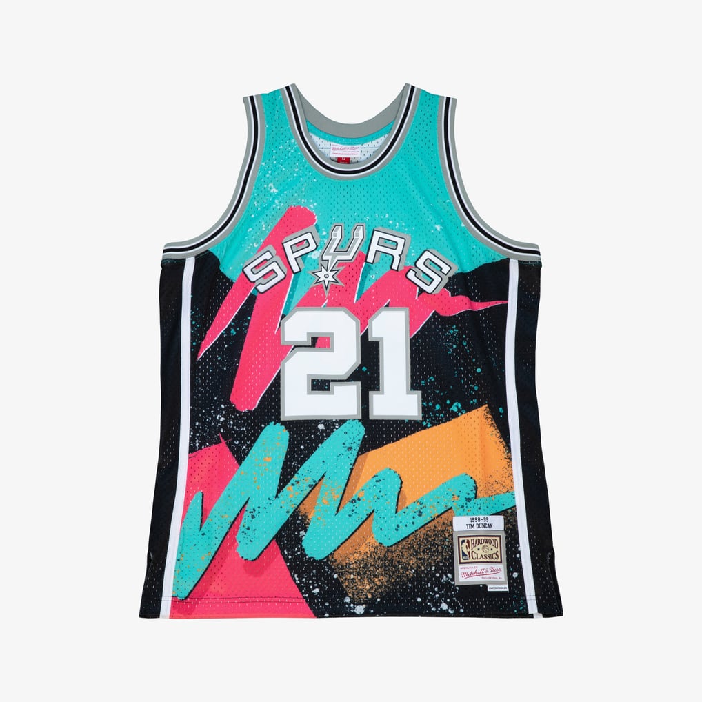 Mitchell & Ness Tim Duncan #21 San Antonio Spurs Hardwood Classics Swingman Jersey