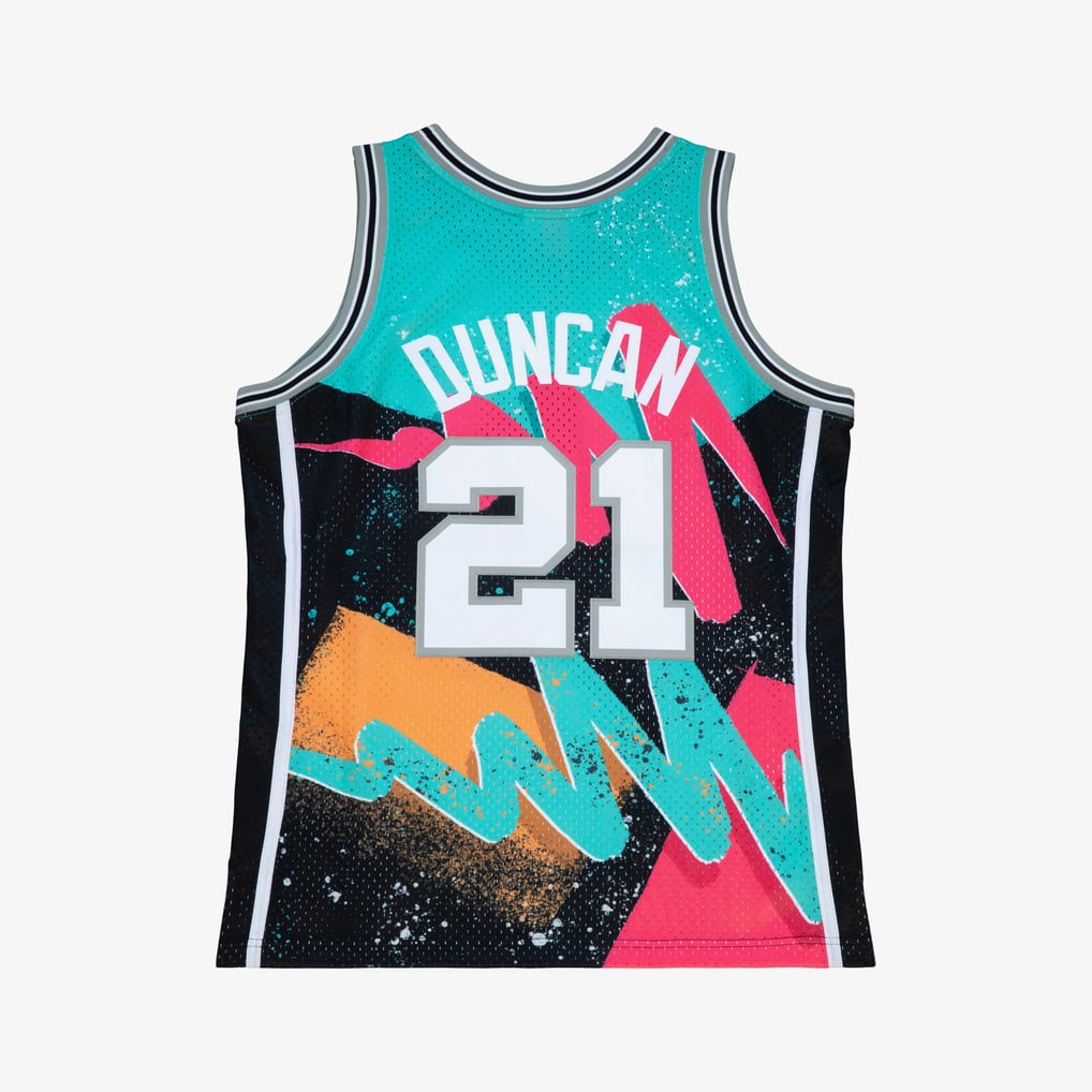 Mitchell & Ness Tim Duncan #21 San Antonio Spurs Hardwood Classics Swingman Jersey