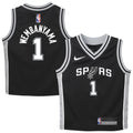 Nike Victor Wembanyama #1 San Antonio Spurs Black Icon Edition Toddler Jersey