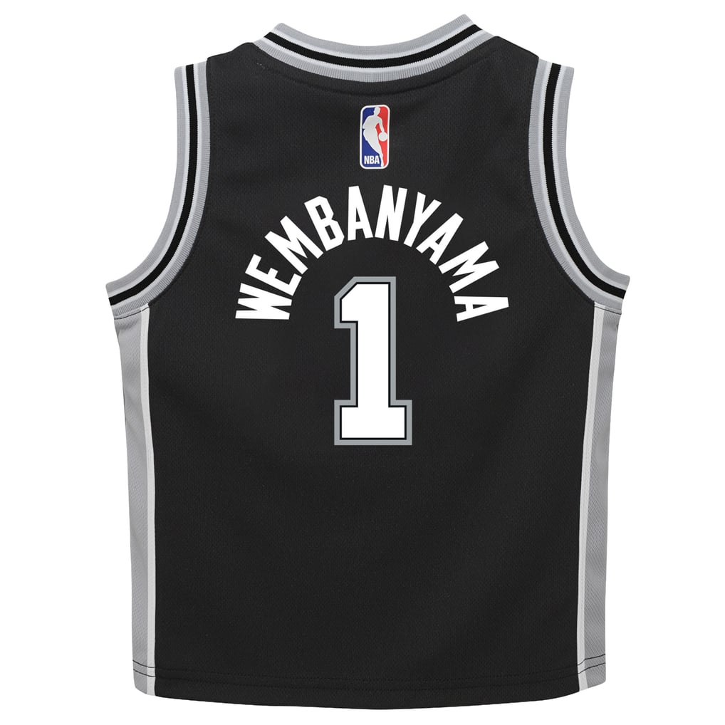Nike Victor Wembanyama #1 San Antonio Spurs Black Icon Edition Toddler Jersey