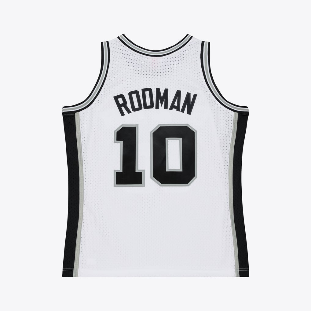 Mitchell & Ness Dennis Rodman #10 San Antonio Spurs Hardwood Classics Swingman Jersey