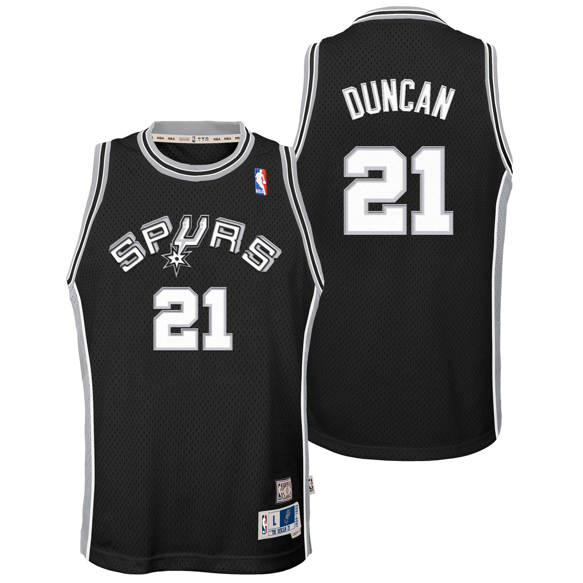 Mitchell & Ness Tim Duncan #21 San Antonio Spurs Hardwood Classics Swingman Jersey