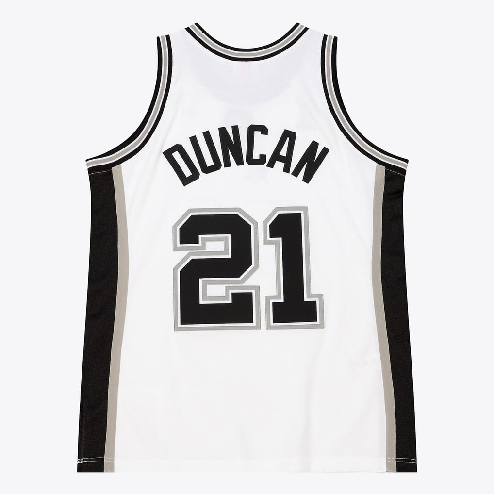 Mitchell & Ness Tim Duncan #21 San Antonio Spurs 2002-03 Finals Authentic Hardwood Classics Jersey