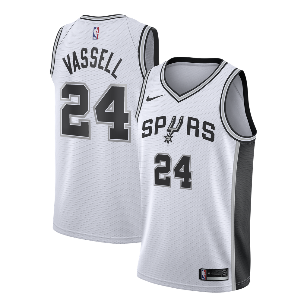 Nike Devin Vassell #24 San Antonio Spurs White Association Jersey
