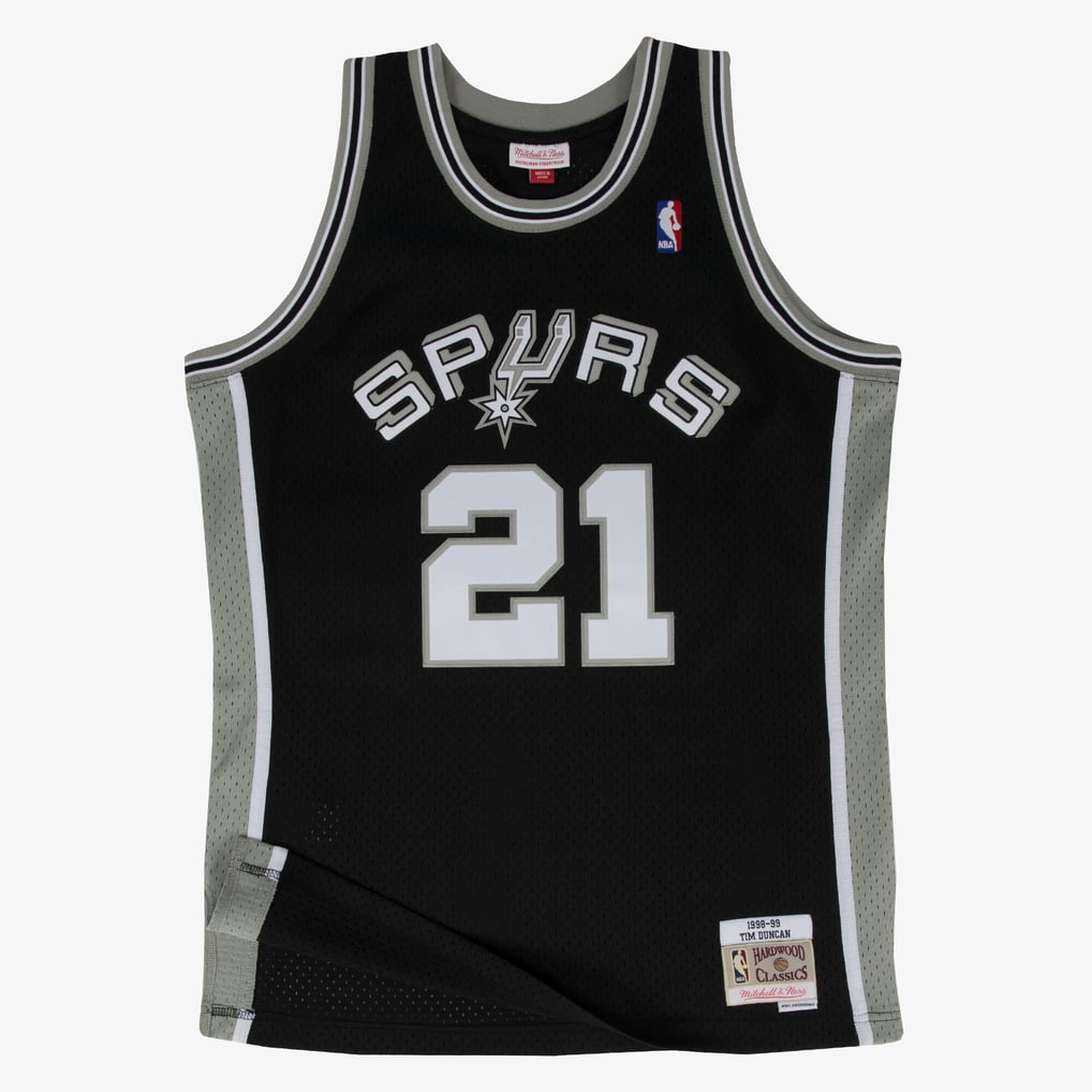 Mitchell & Ness Tim Duncan #21 San Antonio Spurs 1998-99 Hardwood Classics Swingman Jersey
