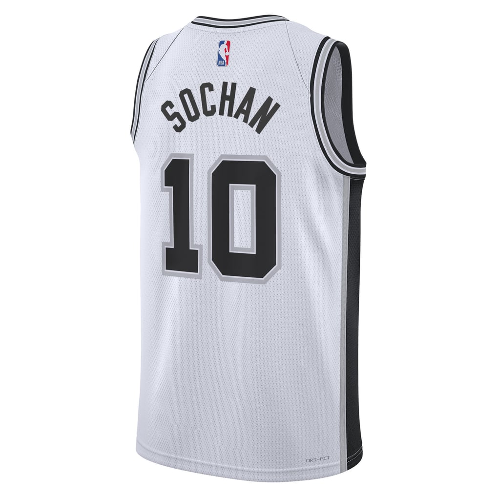 Nike Jeremy Sochan #10 San Antonio Spurs White Association Jersey