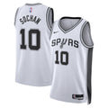 Nike Jeremy Sochan #10 San Antonio Spurs White Association Jersey
