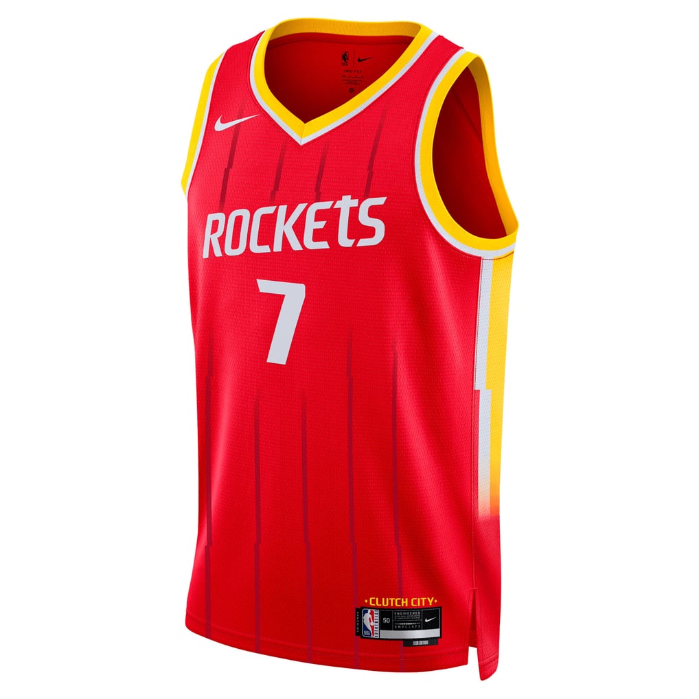 Nike Kevin Durant #7 Houston Rockets Red City Edition Jersey