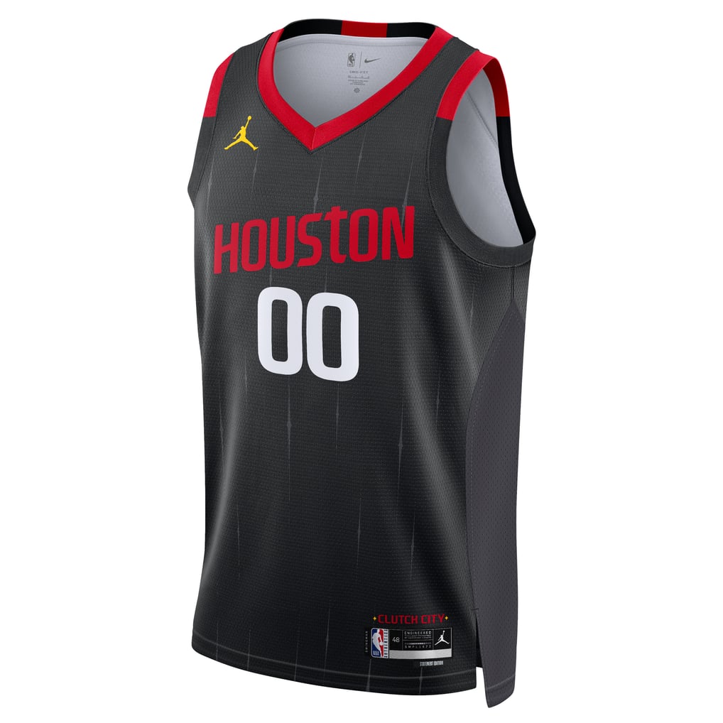 Jordan Brand Custom #00 Houston Rockets Black Statement Edition Jersey