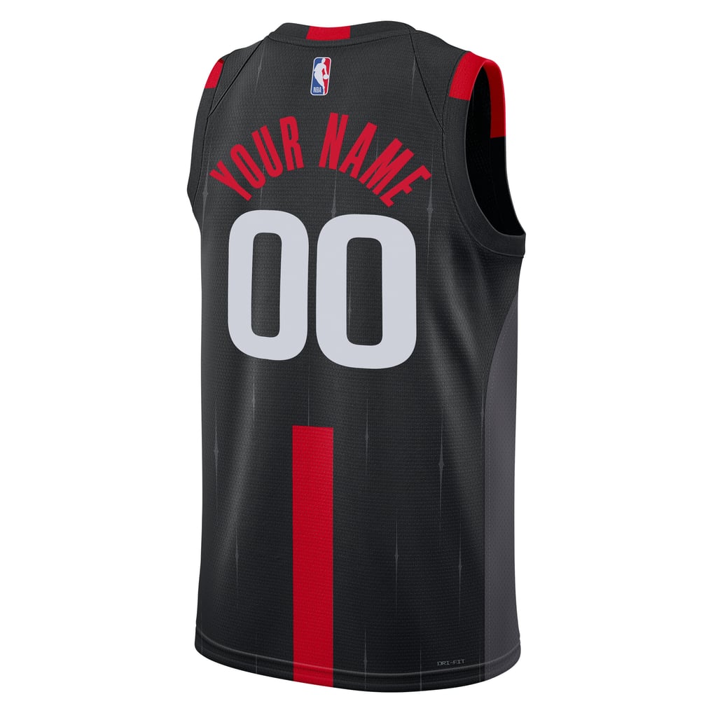 Jordan Brand Custom #00 Houston Rockets Black Statement Edition Jersey