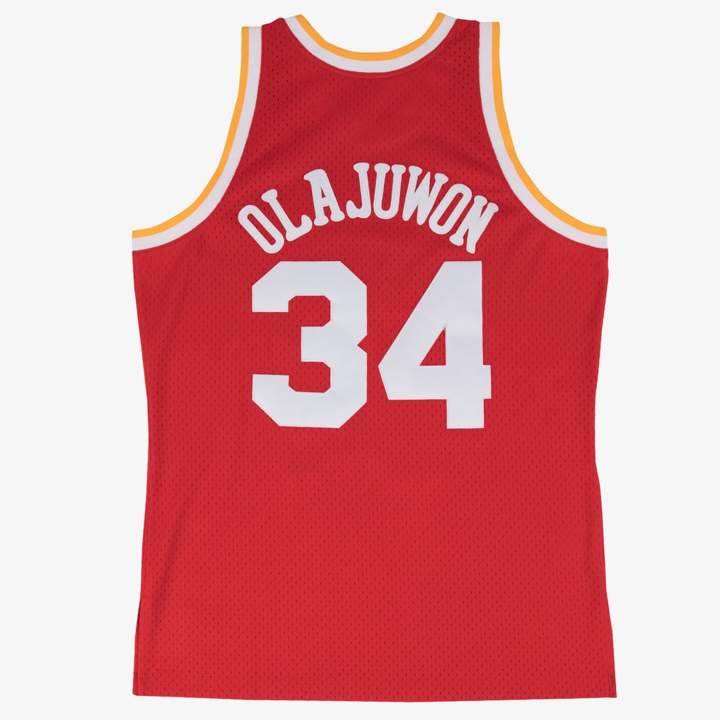 Mitchell & Ness Hakeem Olajuwon #34 Houston Rockets Hardwood Classics Swingman Jersey