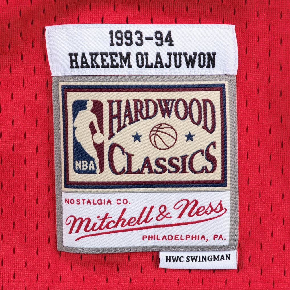 Mitchell & Ness Hakeem Olajuwon #34 Houston Rockets Hardwood Classics Swingman Jersey