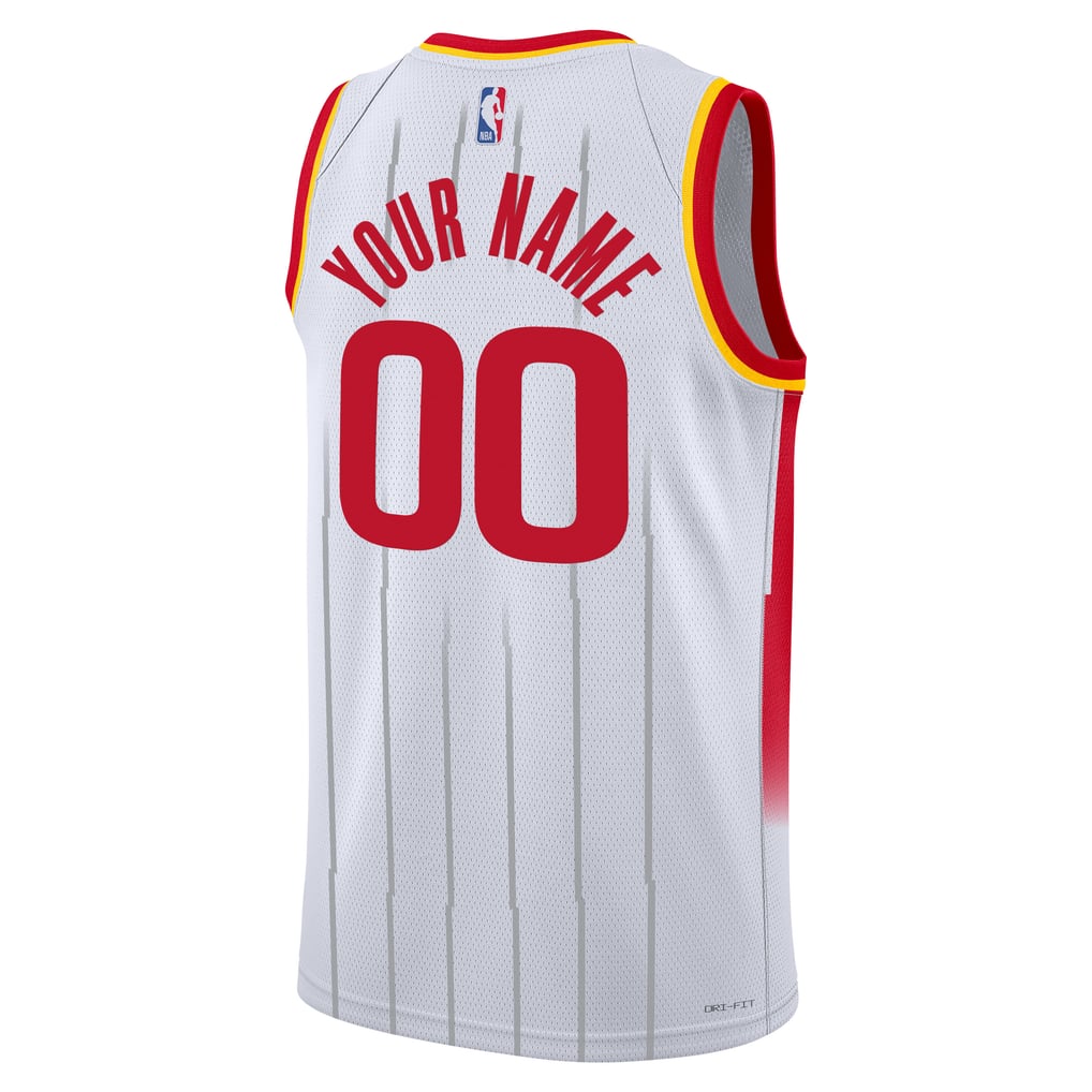 Nike Custom #00 Houston Rockets White City Edition Jersey