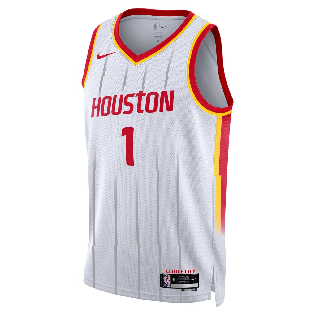 Nike Amen Thompson #1 Houston Rockets White City Edition Jersey