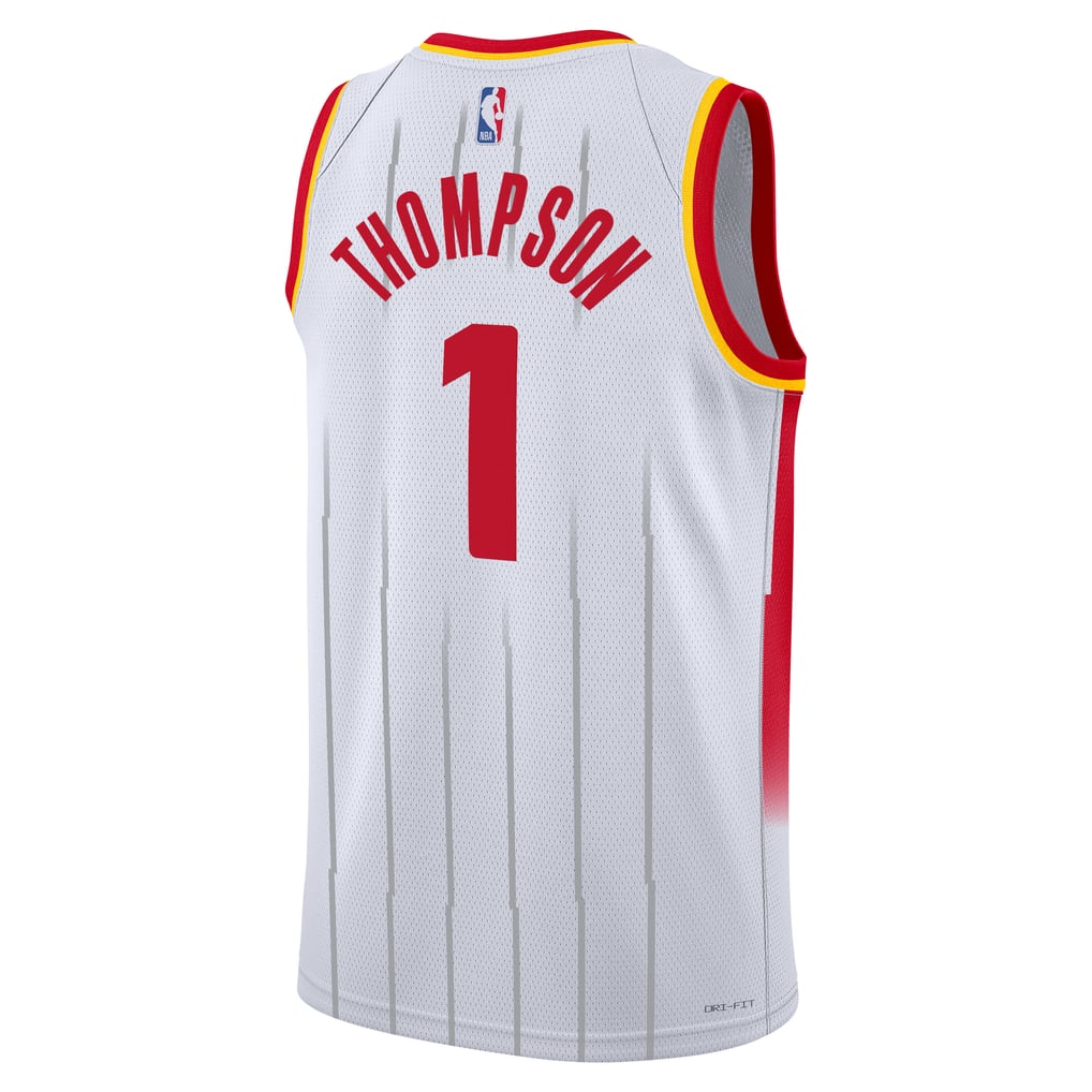 Nike Amen Thompson #1 Houston Rockets White City Edition Jersey
