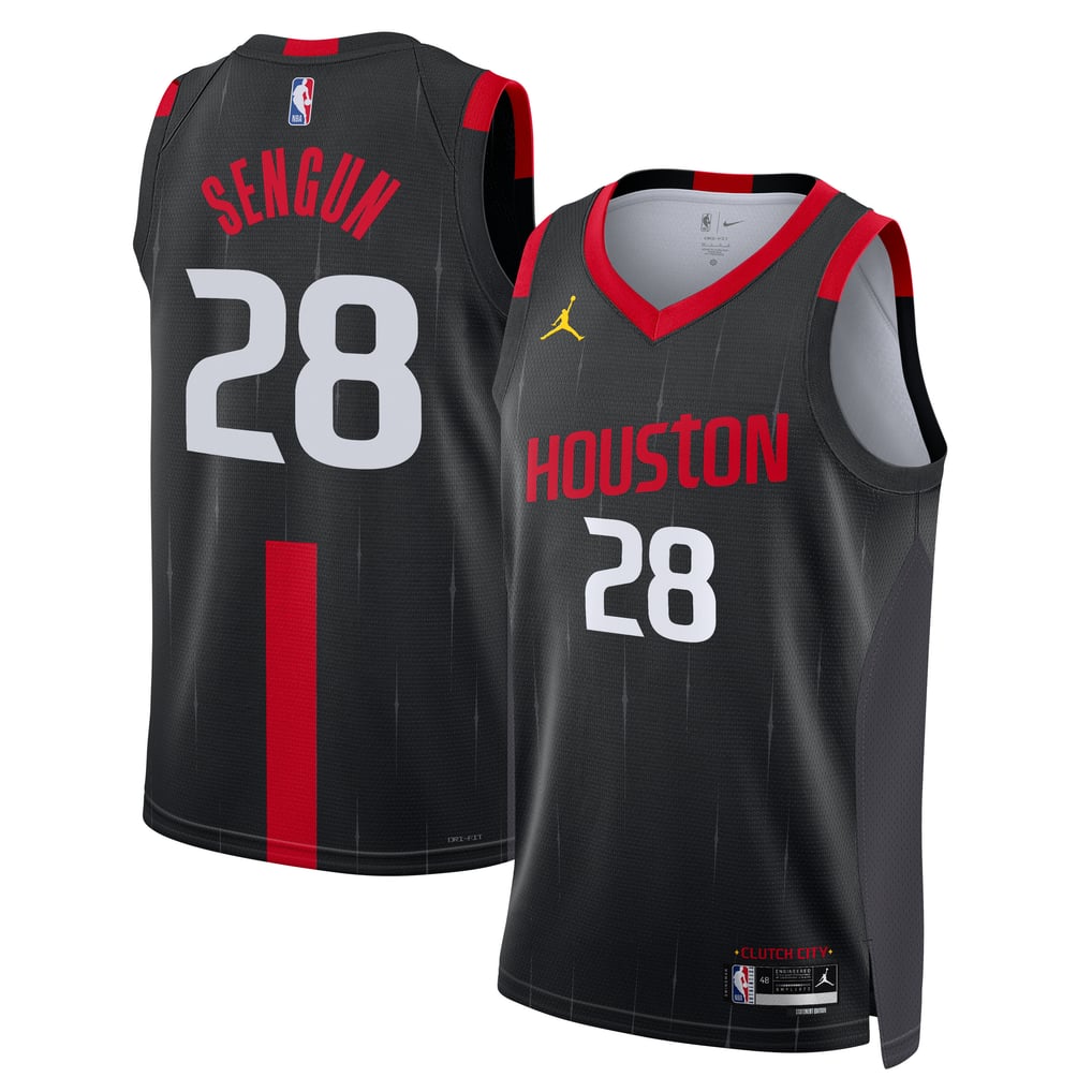 Jordan Brand Alperen Sengun #28 Houston Rockets Black Statement Edition Jersey