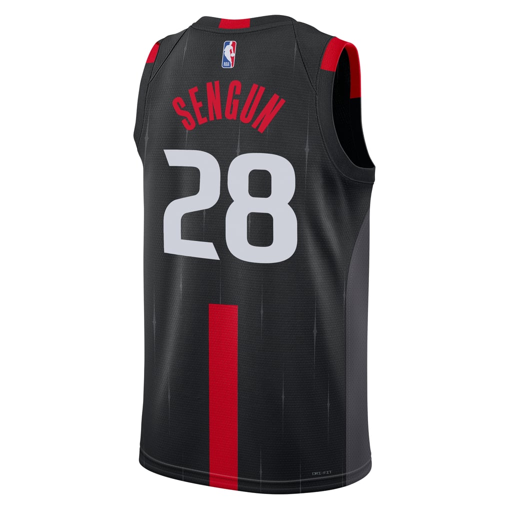 Jordan Brand Alperen Sengun #28 Houston Rockets Black Statement Edition Jersey
