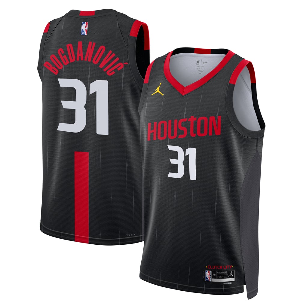 Jordan Brand Alperen Sengun #31 Houston Rockets Black Statement Edition Swingman Jersey