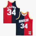 Mitchell & Ness Hakeem Olajuwon #34 Houston Rockets Split Hardwood Classics Swingman Jersey