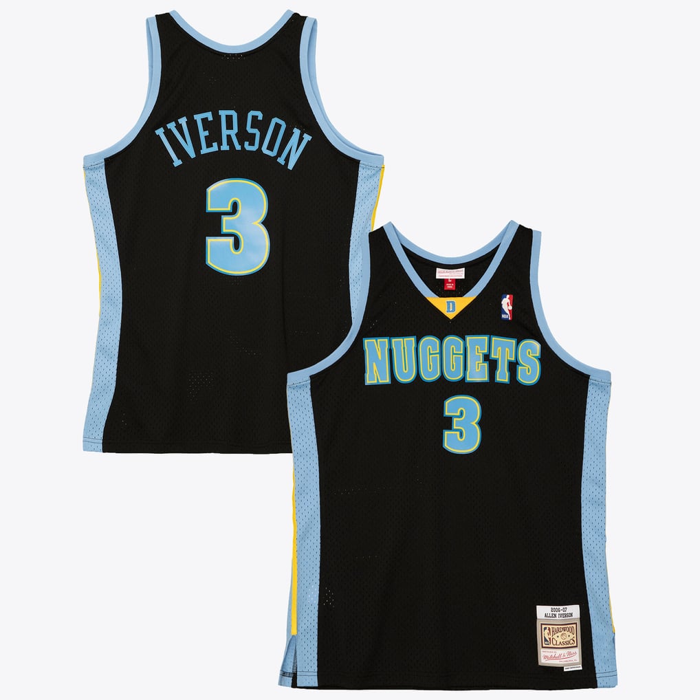 Mitchell & Ness Denver Nuggets Allen Iverson #3 2006-07 Hardwood Classics Swingman Jersey