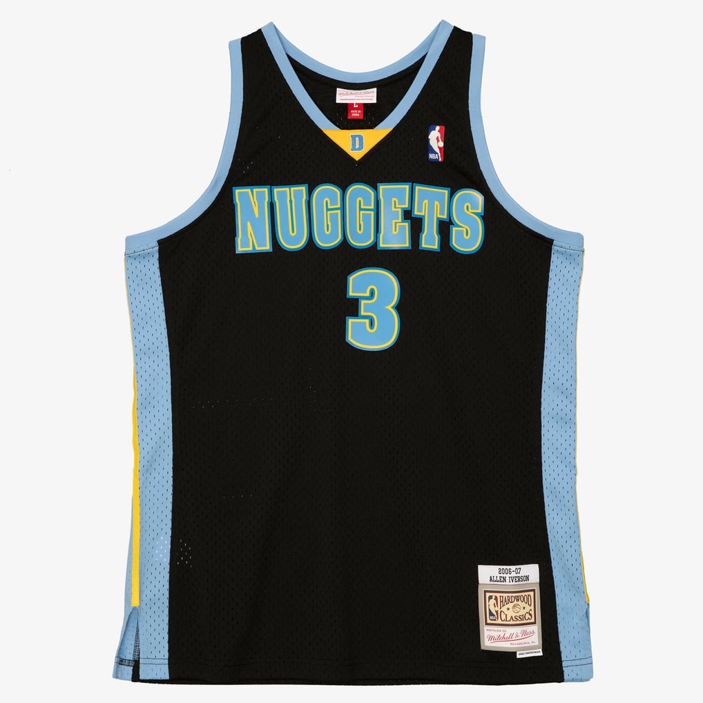 Mitchell & Ness Denver Nuggets Allen Iverson #3 2006-07 Hardwood Classics Swingman Jersey