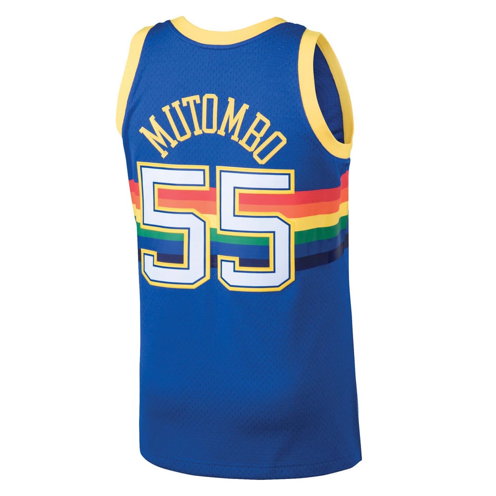 Mitchell & Ness Denver Nuggets Dikembe Mutombo #55 1991-92 Hardwood Classics Swingman Jersey