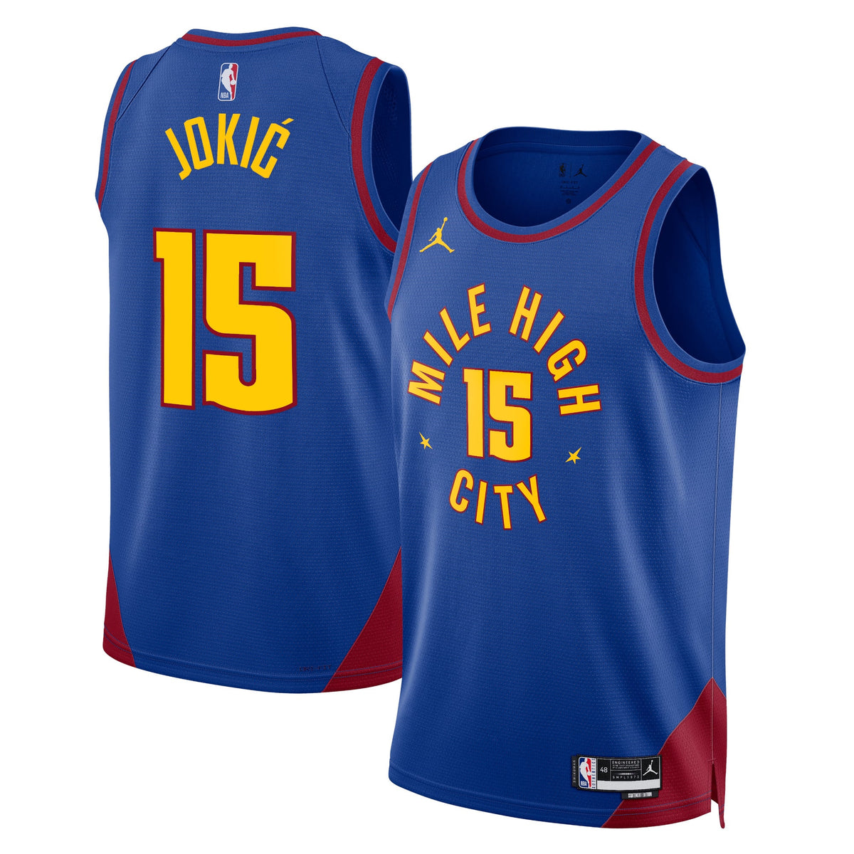 Jordan Denver Nuggets Nikola Jokić #15 Statement Edition Swingman Jersey