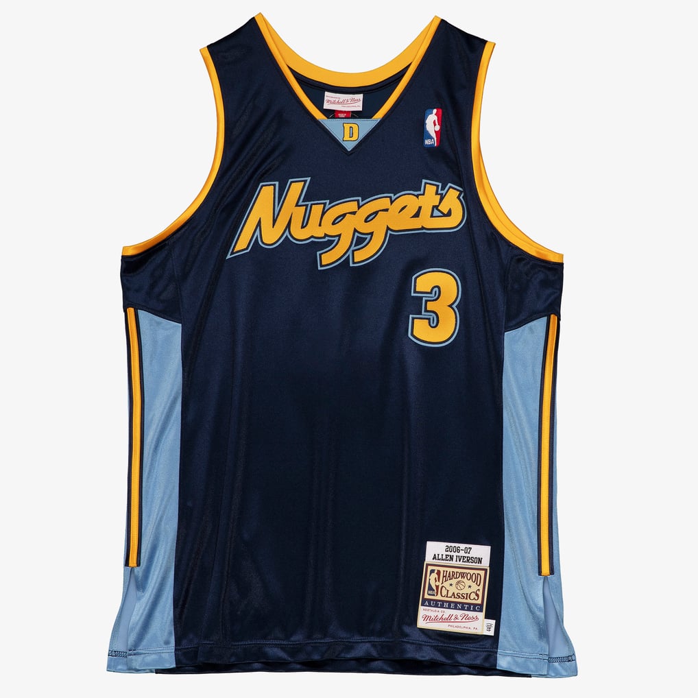 Mitchell & Ness Denver Nuggets Allen Iverson #3 2006-07 Hardwood Classics Authentic Jersey