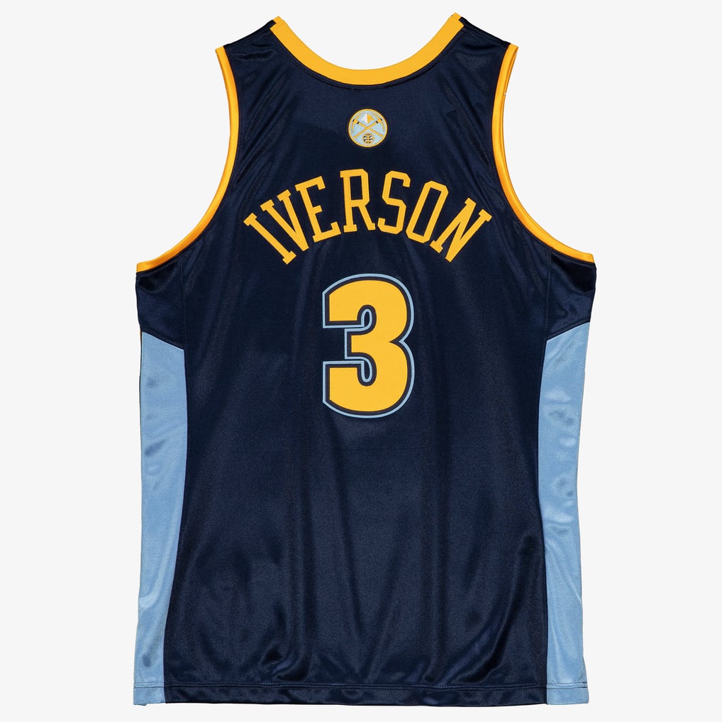 Mitchell & Ness Denver Nuggets Allen Iverson #3 2006-07 Hardwood Classics Authentic Jersey