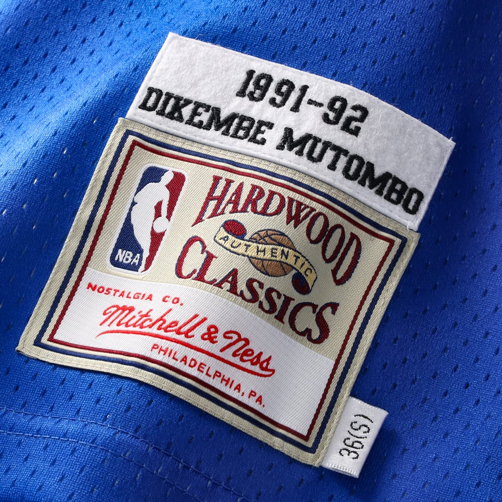 Mitchell & Ness Denver Nuggets Dikembe Mutombo #55 1991-92 Hardwood Classics Authentic Jersey